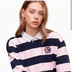 tna rugby long sleeve tee shirt in size XS